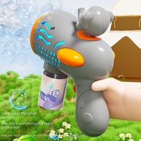 Machine à bulles pop-up en forme d'éléphant, pistolet à bulles électrique portable pour enfants, idéal pour la rue
