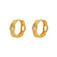 Boucles d'oreilles géométriques circulaires brossées, simples et polyvalentes, pour femme, bijou tendance, cadeau pour usage quotidien