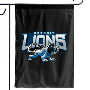 Drapeau de jardin décoratif <span class=keywords><strong>Detroit</strong></span> Lions 12*18, drapeau extérieur pour la cour, drapeau de maison double face pour les fans de football - Product Image 1