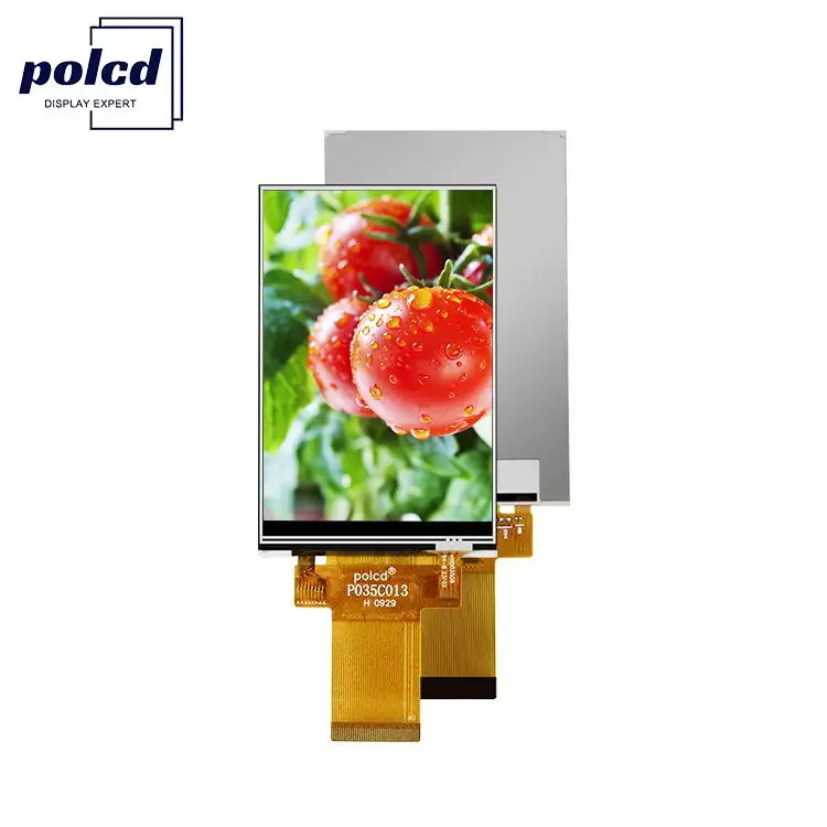 Polcd 3.5 אינץ IPS מסך 320x480 MCU SPI ממשק ILI9488 עם Resistive לוח מגע 3.5 "TFT LCD תצוגה