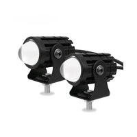 Lampu Sorot Depan Sepeda Motor LED Dua Warna Tahan Air dari Paduan Aluminium untuk Skuter Listrik Universal 12-80V