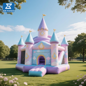 Château gonflable de conte de fées, château gonflable d'intérieur équipé d'un toboggan et d'un trampoline - Product Image 5