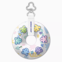 Cartoon PVC aufblasbarer Schwimm ring Mini aufblasbare Süßigkeiten Schlüssel bund Anhänger Schlüssel bund