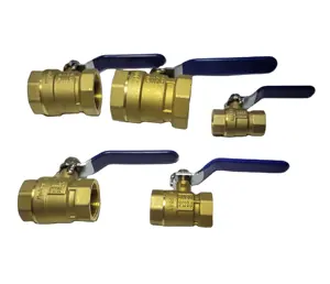 RCV DN15 DN20 DN100 3/4" Full Port Brass Ball Valve Threaded Valve For Compressed Air Water Plumbing Or Oil