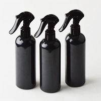Bouteille pulvérisateur chimique vide de 250 ml, 500 ml, 16 oz, robuste, noire, transparente, bouteille pulvérisateur de 24 oz pour solutions de nettoyage, pulvérisateur de 1 l en HDPE