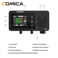 Antarmuka Audio Comica LinkFlex AD5 untuk Perekaman dan Streaming Studio untuk Produsen Podcaster Gitar untuk Komputer dan Telepon
