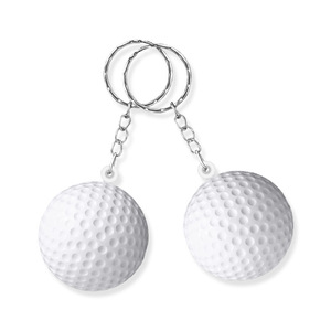 Niños <span class=keywords><strong>Squeeze</strong></span> Toy 4CM Mini <span class=keywords><strong>Soft</strong></span> <span class=keywords><strong>PU</strong></span> Foam Golf Ball Llavero Anti Stress Ball Mochila Colgante Bolsa Encanto Llavero Regalo - Product Image 1