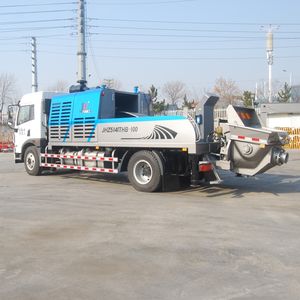 Pompe à béton linéaire HBT100 Diesel 110m³/h à économie d'énergie avec composants moteur essentiels pour utilisation continue en construction - Product Image 5