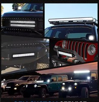 Aurora ATV UTV Nouvelle barre lumineuse incurvée 50 pouces à double rangée de LED incurvée 24v Camion