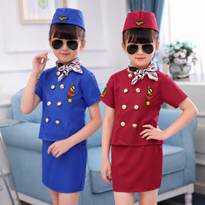 Ensemble <span class=keywords><strong>de</strong></span> <span class=keywords><strong>costume</strong></span> <span class=keywords><strong>de</strong></span> <span class=keywords><strong>pilote</strong></span> pour enfants, tenue <span class=keywords><strong>de</strong></span> cosplay <span class=keywords><strong>de</strong></span> capitaine <span class=keywords><strong>de</strong></span> <span class=keywords><strong>ligne</strong></span> aérienne, chemise, jupe, short, chapeau, lunettes <span class=keywords><strong>de</strong></span> soleil, robe <span class=keywords><strong>de</strong></span> jeu <span class=keywords><strong>de</strong></span> rôle pour enfants - Product Image 4
