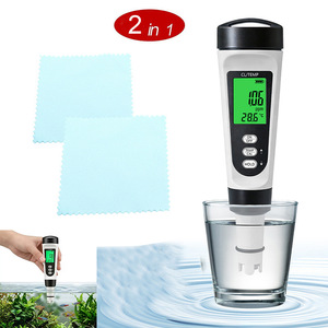 Testeur de qualité de l'eau CL-M21, compteur de température et de chlore 2 en 1 pour les tests de piscine et d'aquarium - Product Image 1