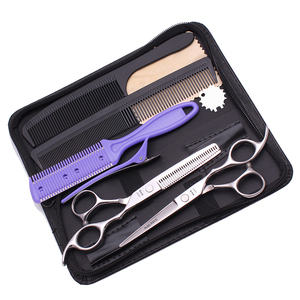 Hair Cutting Scissors AQIABI Stainless Professional 5.5" 6'' Thinning Shears <strong>Barber</strong> Shop Haircut <strong>Set</strong> 20-30% Thinning Rate - Product Image 1
