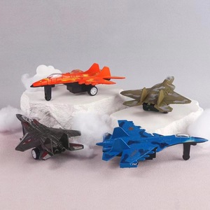 Civil Aviation Alloy Aircraft Model Cake Toppers Birthday Decorations Round Reusable Plastic Ins Style - Product Image 4