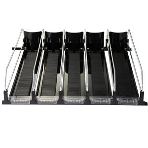 समायोज्य स्प्रिंग लोडेड सोडा पशर सिस्टम पेय आयोजक डिस्प्ले रैक खुदरा स्मार्ट रोलर बॉल पेय पुशर सिस्टम - Product Image 5