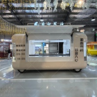 Remorque alimentaire mobile multifonctionnelle, cadre en tôle d'acier galvanisé, acier inoxydable, garantie 1 an, résistant à la rouille, personnalisable
