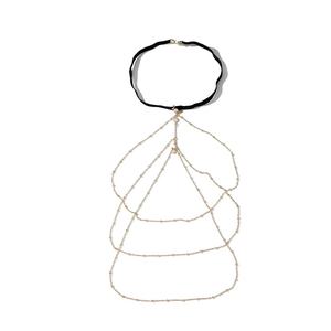 Cadena de <span class=keywords><strong>Muslo</strong></span> Elástica Vintage Sexy para Mujer, Aleación Dorada, Cristal, Diamantes de Imitación, Clip, Cuentas, Cadena Múltiple para Pierna, Fiestas, Bodas, Aniversarios - Product Image 6