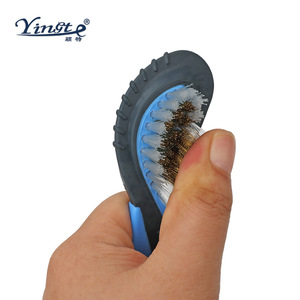 Yinste Double Sided Shoe <b>Brush</b> Nylon Bristles For <b>Suede</b> And Snow Boots Cleaning - Product Image 3
