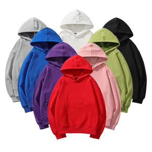 Alta Qualidade Algodão Grosso Plain Heavyweight Hoodies Oversized <span class=keywords><strong>Plus</strong></span> Size Hoodies & Moletons das Mulheres <span class=keywords><strong>Pullover</strong></span> Unisex - Product Image 1