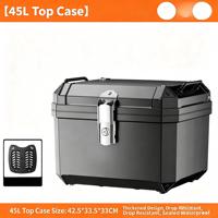 Boîte de rangement arrière pour moto 80L, étanche, pour vélo électrique, robuste, antichoc, bagages de livraison, ajustement universel