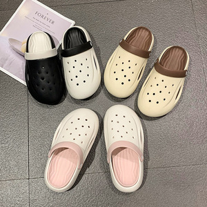 <b>Clogs</b> Summer Closed Toe Women Breathable EVA Sole Plastic Upper <b>Slippers</b> Size 36-40 - Product Image 1