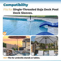 Adaptador de Bomba de Filtro para Piscina de Plástico Intex, Conector de Manguera Tipo B, Convierte Mangueras Flexibles de 1.25 y 1.5 Pulgadas, Compatible con Agua Salada