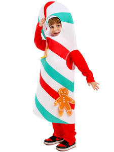 Gaun pesta Natal uniseks, kostum tongkat permen Natal anak-anak FCDR-012 - Product Image 5