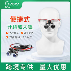 Loupe dentaire binoculaire 3,5x avec bandeau et lumière LED pour usage médical - Product Image 5