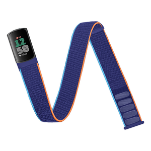 Bracelets de <span class=keywords><strong>montre</strong></span> sportifs en nylon tressé élastique de haute qualité, respirants et légers, pour Fitbit Charge 6 et 5 - Product Image 5