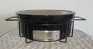 Kimstone New Arrival 13 Inch Ceramic Tabletop Grill for <strong>Camping</strong>/Indoor Charcoal <strong>BBQ</strong> Grill,Portable Charcoal <strong>BBQ</strong> Grill - Product Image 4