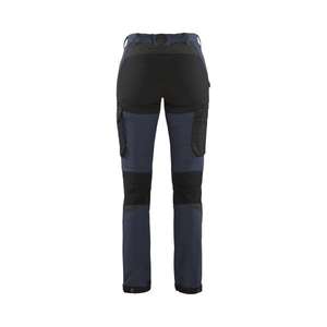 BLAKLADER - 712216458699D21 Pantalones de servicio elásticos en 4 direcciones para mujer Azul marino oscuro/Negro-PANTALÓN DE TRABAJO EAN 7330509742655 - Product Image 2