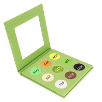 Palette de fards à paupières organiques 9 couleurs à haute teneur en pigments pour le maquillage des yeux Private Label Shimmer Finish Light Dark Dry Glitter Eyeshadow