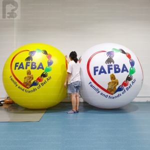 Ballon publicitaire gonflable géant ovale de 2,5 m avec logo personnalisé, visage souriant, pour centre commercial, événement extérieur, marque, vente au détail - Product Image 6