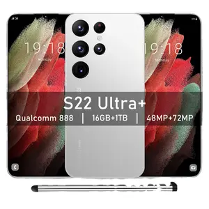 Супер недорогой трансграничный мобильный телефон S22 ультра + горячая Распродажа 6,8 дюймов Большой экран Android 8,1 все-в-одном пиксель HD