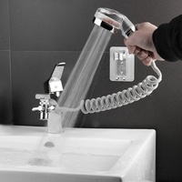 Extenseur de robinet de lavabo Kinglions, pomme de douche externe, séparateur d'eau, pulvérisateur de bidet, lavage des cheveux, robinets de toilette et de cuisine