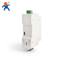 Convertidor de Modbus RTU a TCP RS485 de Riel DIN USR-DR302, de Serial a Ethernet, DC5-36V, RJ45, 10/100Mbps, Certificado CE/FCC, IP30