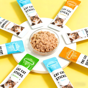 Friandises pour animaux de compagnie Factory Cat Strips, <span class=keywords><strong>viande</strong></span> de dinde et de saumon, riches en protéines - Product Image 2