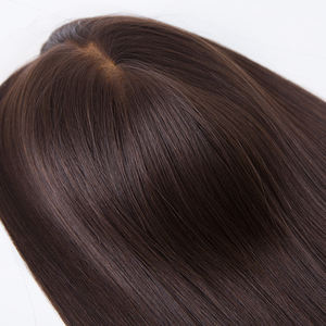 ซัพพลายเออร์ชั้นนำประจำปี 2026 ท็อปเปอร์ผมแท้คุณภาพสูง พร้อมฐานลูกไม้สวิสแบบเต็มศีรษะและแบบด้านบน พร้อมการเย็บแบบ Single Knot - Product Image 2