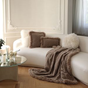 Funda <span class=keywords><strong>de</strong></span> almohada <span class=keywords><strong>de</strong></span> lana tejida a mano para el hogar, personalizada, suave, con adornos <span class=keywords><strong>de</strong></span> piel mongola, Lama, moda <span class=keywords><strong>de</strong></span> invierno - Product Image 4