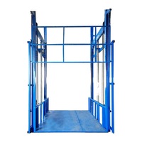 Nouvel état 5 tonnes chaîne élingue Guide Rail étage ascenseur de chargement usage domestique Construction électrique Mezzanine entrepôt de fret cargaison