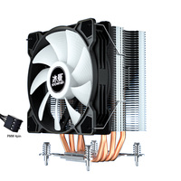SNOWMAN MT4LS pas de lumière LED OEM 120mm PC ventilateur aluminium cuivre dissipateur thermique PWM CPU refroidisseur d'air Cpu radiateur ventilateur de refroidissement pour Intel Amd