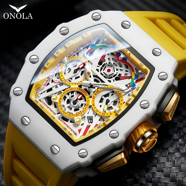 ONOLA 6827W High Quality Watch for Men Fashion Mens Watches Top Brand Luxury Quartz Luxury Men Watch
