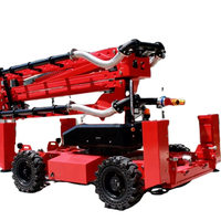 Châssis de robot de lutte contre l'incendie sur roues LEOPARD-02, charge utile de 2000 kg, canon à eau auto-aspergeant, supporte une perche de 8 m, personnalisable