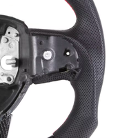 Volant en fibre de carbone véritable compatible avec Dodge Charger 2015+, Challenger, Challenger SRT, volant de voiture personnalisé