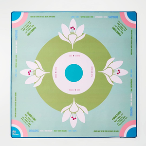Tapete de Mahjong Plegable <span class=keywords><strong>Grande</strong></span>, de Lujo y Moderno, Antideslizante, con Reducción de Ruido, para Juegos de Cartas, Póker y Fichas, 31.5x31.5 Pulgadas - Product Image 3