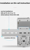 Meanwell Slim catu daya rel DIN industri 3 fase, catu daya 240W/480W/960W 24V dengan fungsi PFC 20A arus keluaran