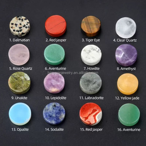 Bán buôn 20mm 25mm đen Onyx Đá quý Thái lát Loose Agate đá quý đối với trang sức làm - Product Image 5