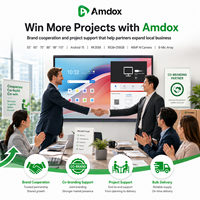 Tableau blanc interactif intelligent Amdox ES Series 4K pour les distributeurs, revendeurs et projets éducatifs mondiaux