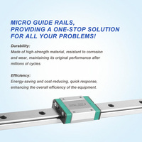 Rail de guidage linéaire Fulex GS FGMW7C-1R-200mm avec roulement, matériau écologique, garantie 1 an, 1 kg, équipement industriel du Guangdong