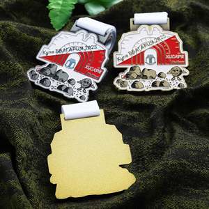 Medalla de Aleación de Zinc Chapada en Oro y Plata, Personalizable con Esmalte, Diseño 3D de Dibujos Animados, Medallas Personalizadas con Cinta - Product Image 3