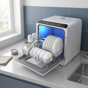 New Portable Mini Dishwasher 8 <b>Sets</b> Capacity 6 Program Settings DIY Installation RV Hotel Household Car OEM Freestanding Manual - Product Image 3